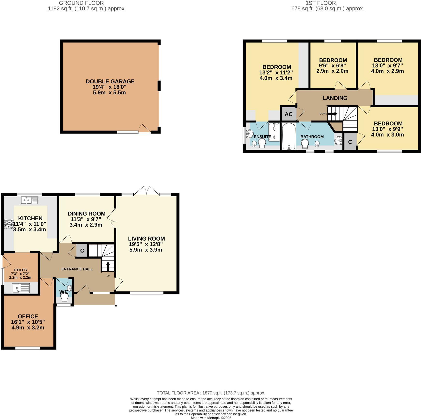 Palmers Green, Worcester, WR2 floorplan