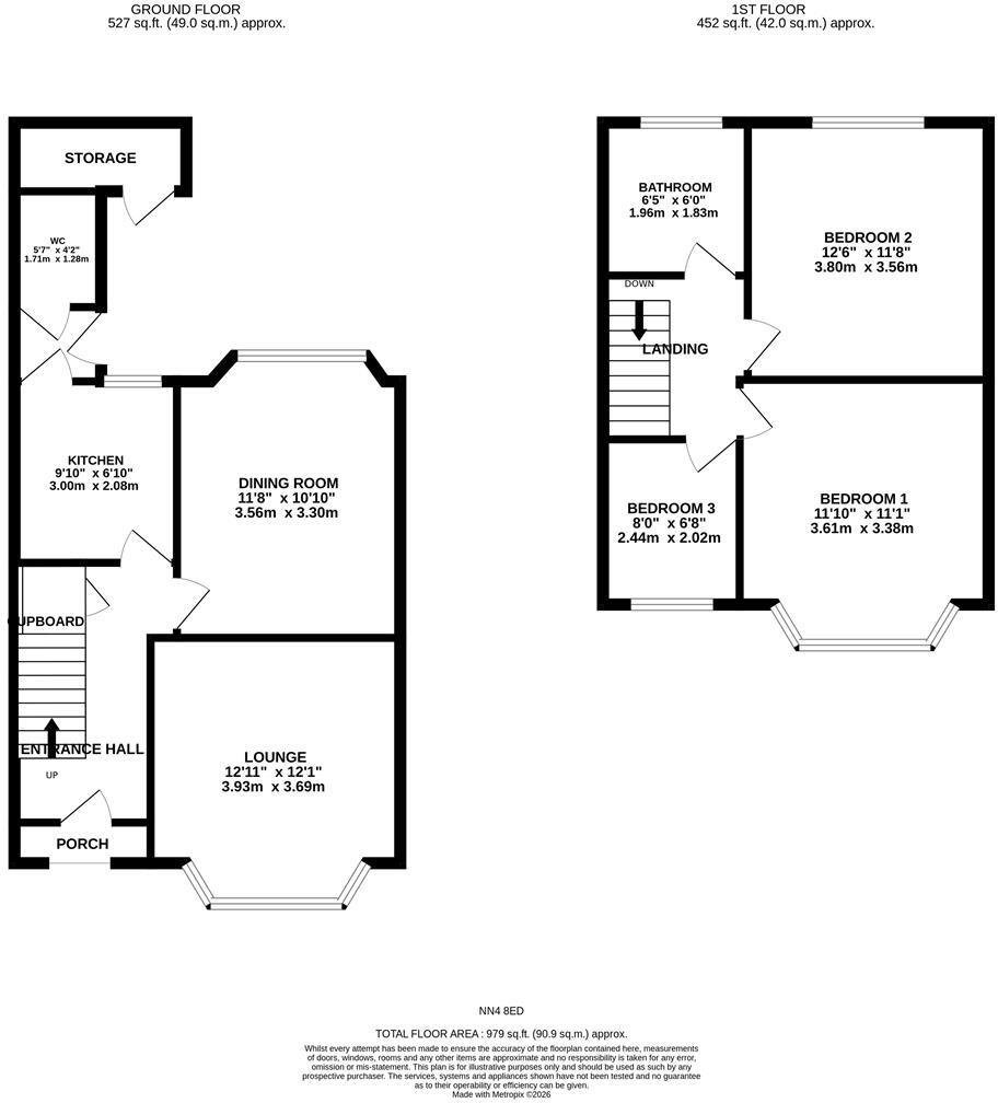 Penrhyn Road, Northampton floorplan