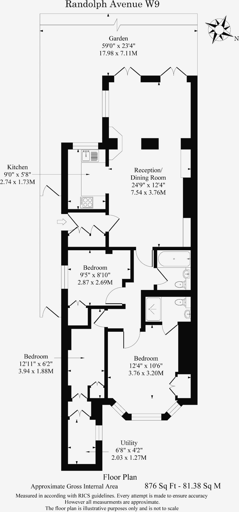 Randolph Avenue - Private Garden floorplan