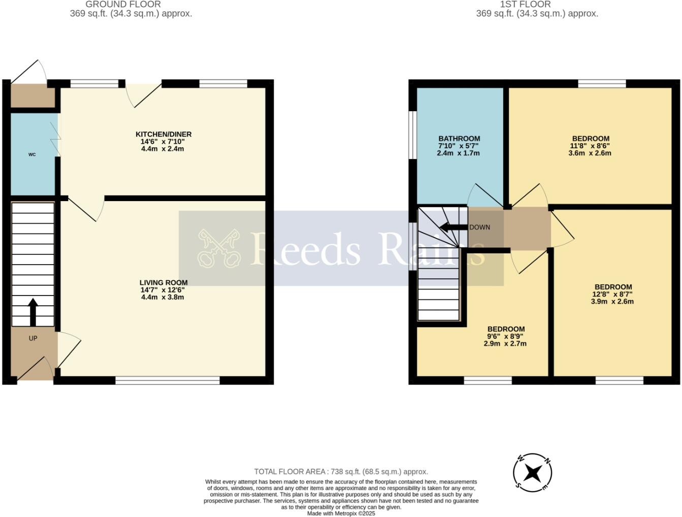 Middlesex, Pebworth, Stratford-upon-Avon, Worcestershire, CV37 floorplan