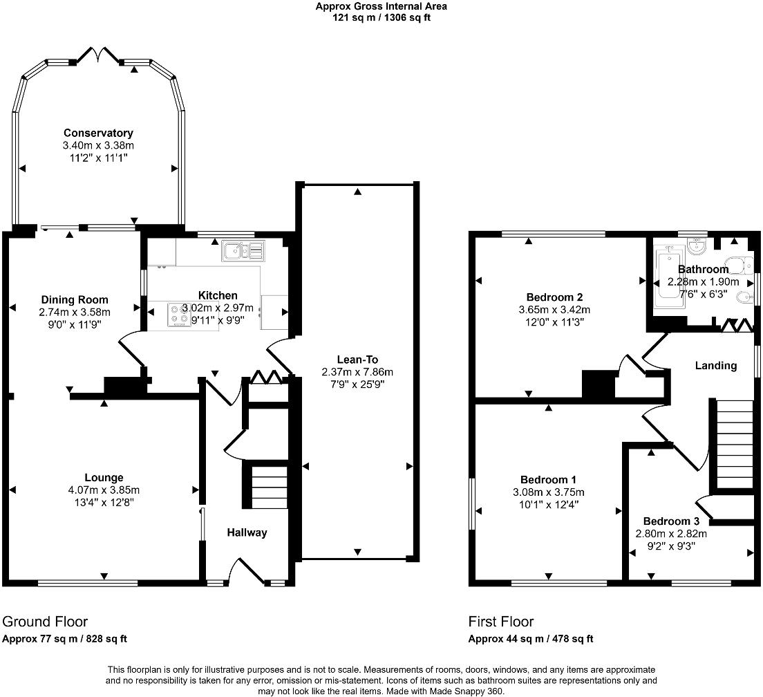 Waveney Avenue, Bedford, MK41 7ED floorplan