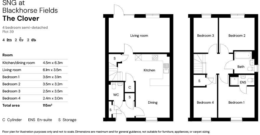 Blackhorse, Exeter, Devon, EX5 floorplan