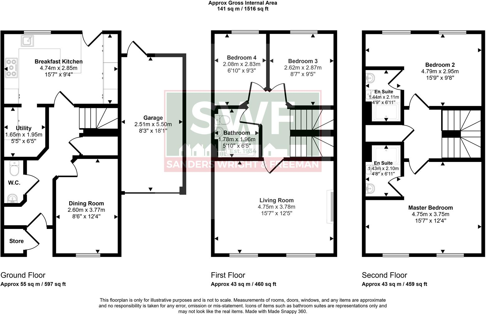 Manderston Close, Milking Bank, Gornal floorplan