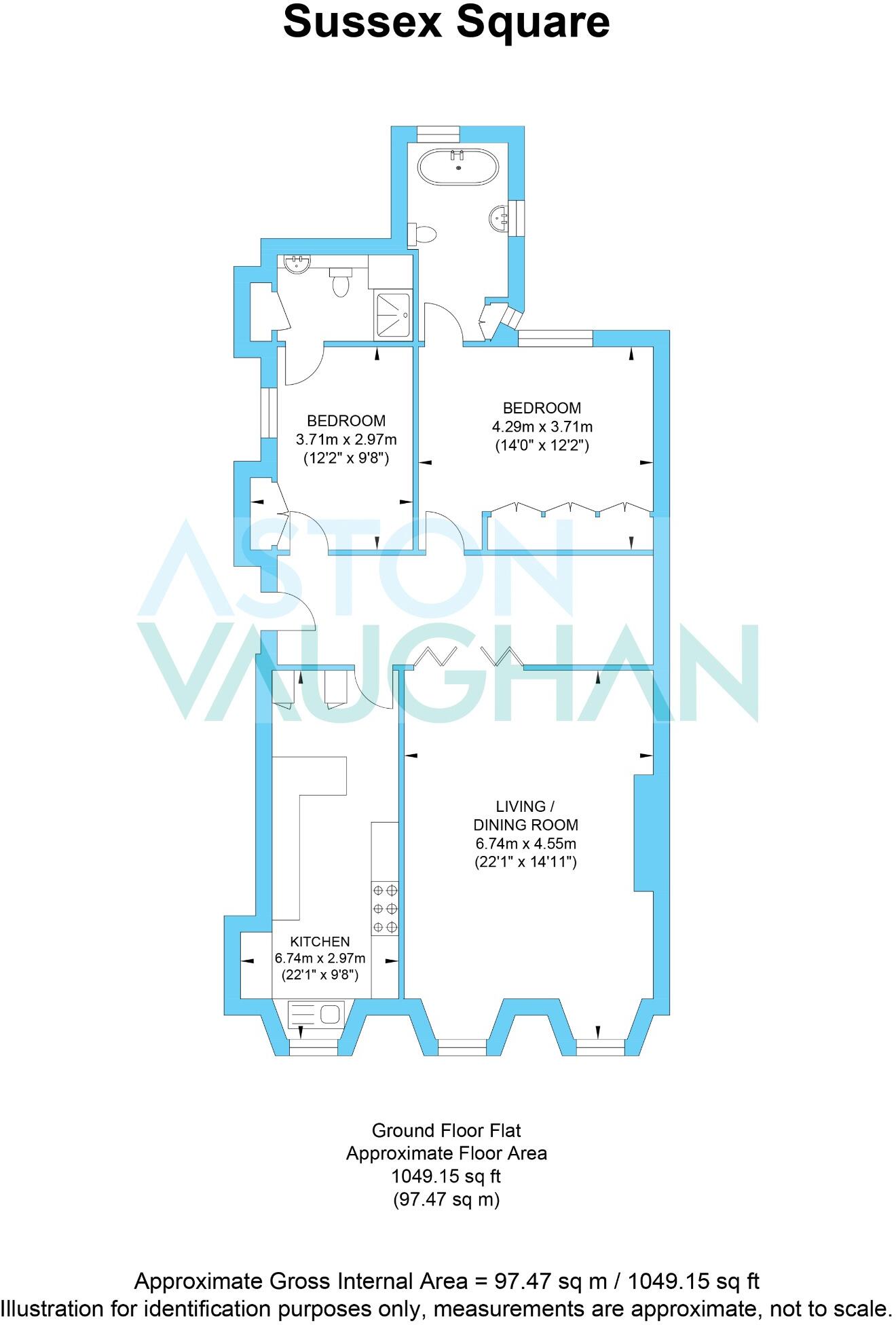 Sussex Square, Brighton floorplan