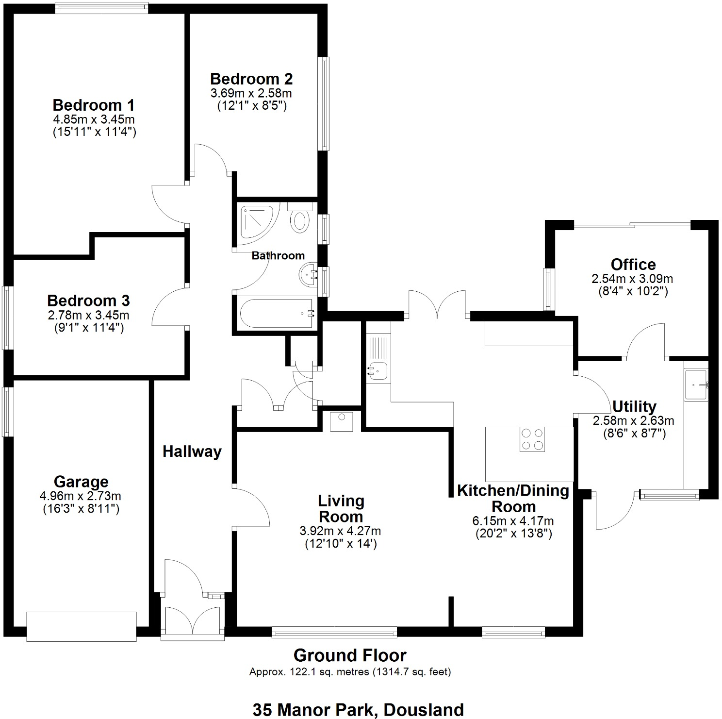 Manor Park, Dousland, Yelverton floorplan
