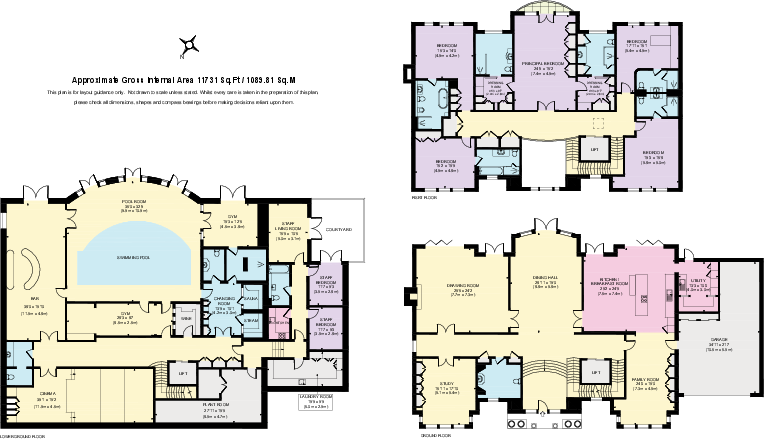 Rodona Road, St George's Hill, Weybridge, Surrey, KT13 floorplan