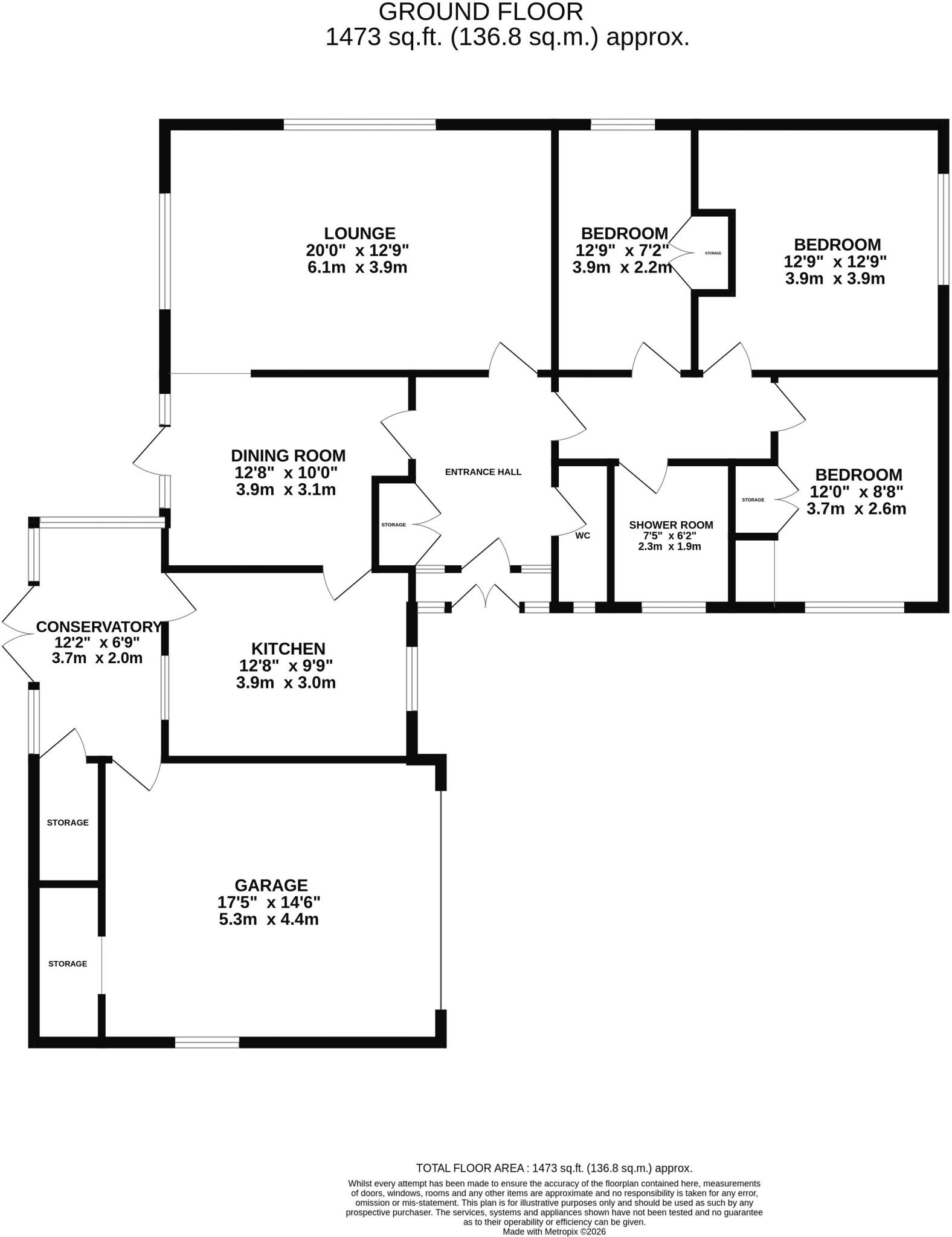 Hill Top Avenue, Great Glen floorplan
