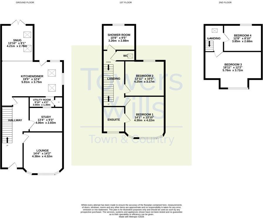 The Avenue, Yeovil, Somerset, BA21 floorplan
