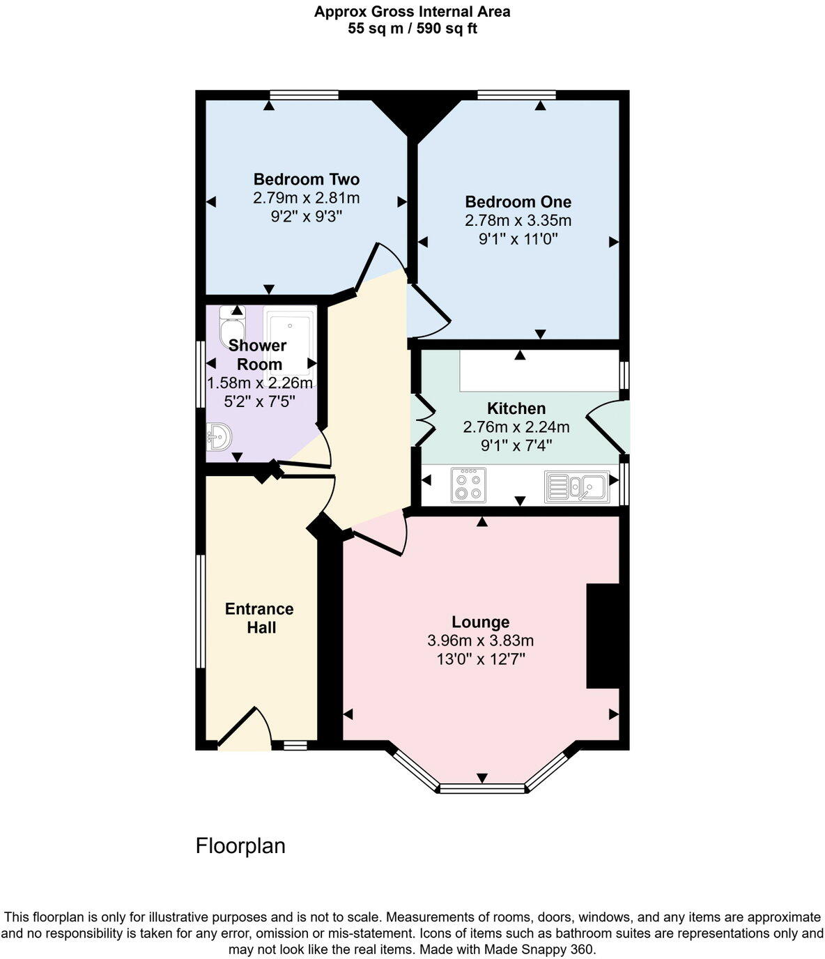 Rhuddlan Road, Rhyl, Denbighshire LL18 2RH floorplan