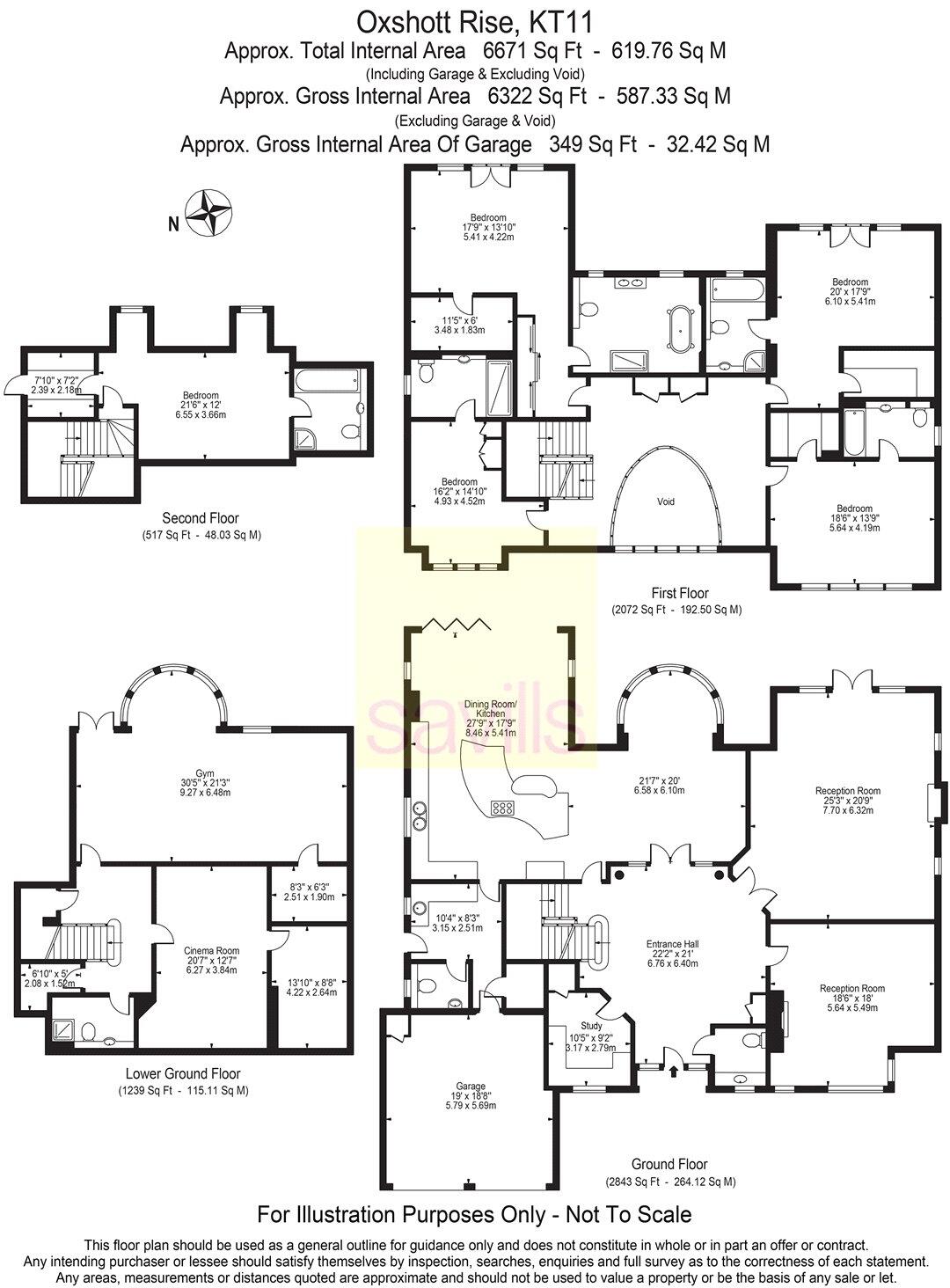 Oxshott Rise, Cobham, Surrey, KT11 floorplan