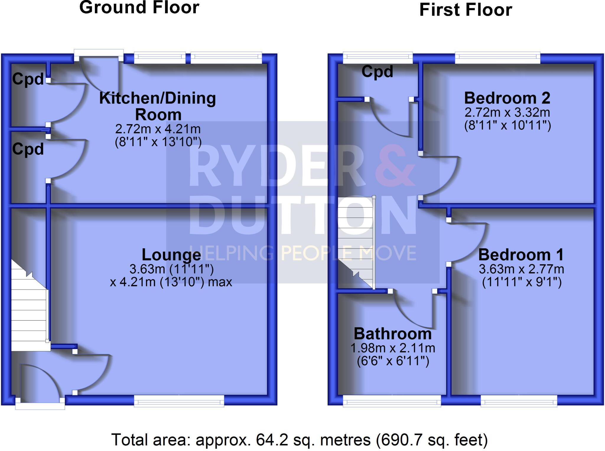 Moor Street, Shaw, Oldham, Greater Manchester, OL2 floorplan