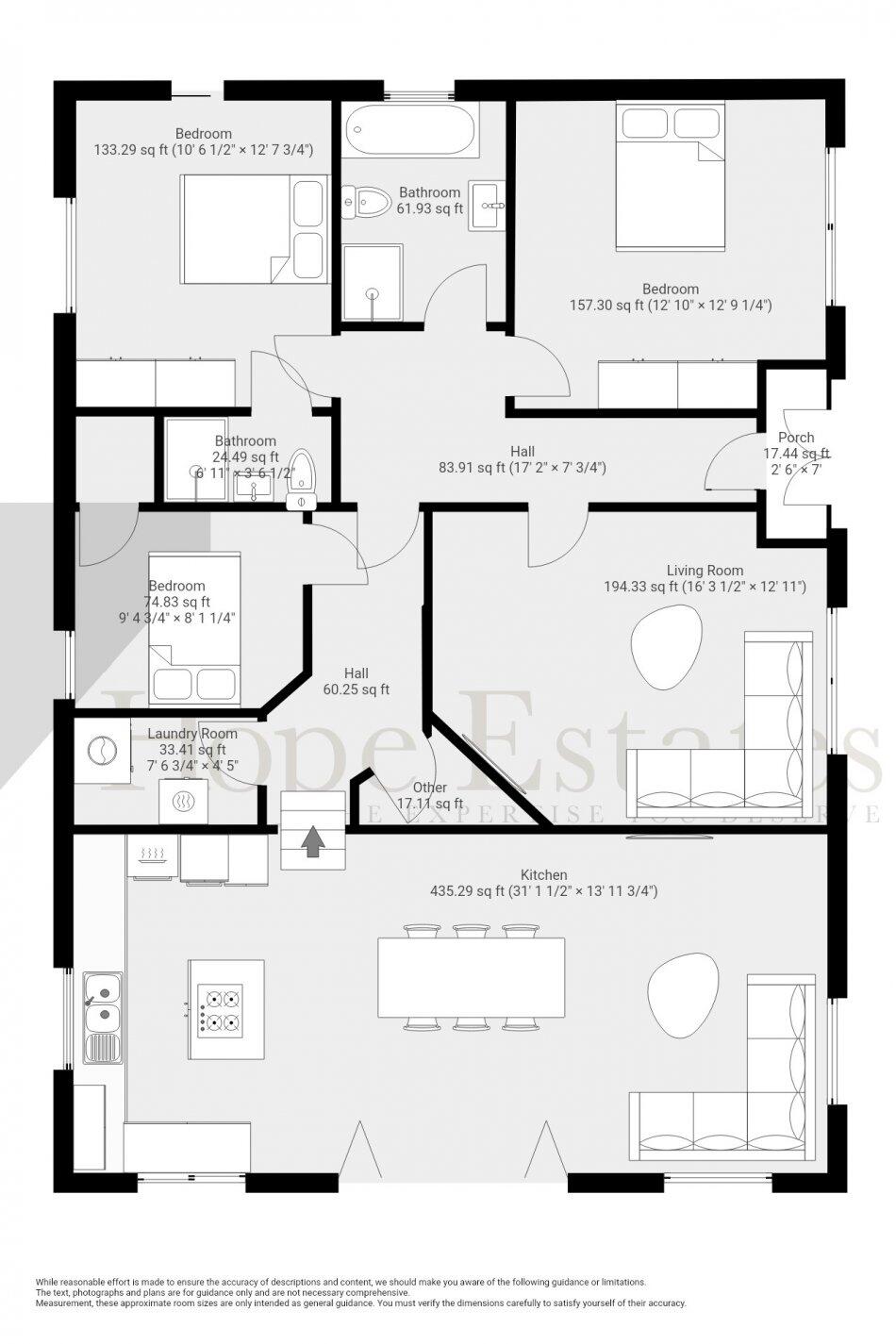 Park bungalow William street, Narborough floorplan