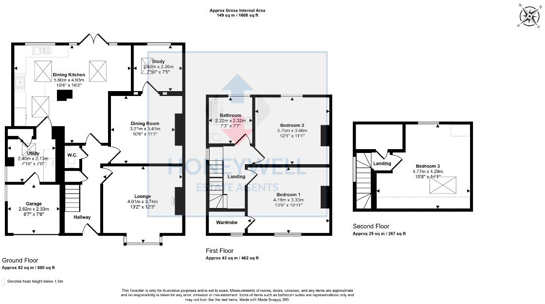 Sydney Avenue, Whalley, Clitheroe, Lancashire, BB7 9TF floorplan