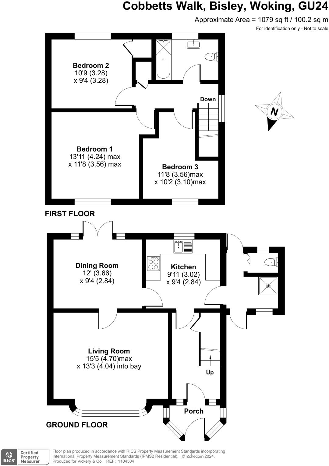 Cobbetts Walk, Bisley, Woking, Surrey, GU24 floorplan