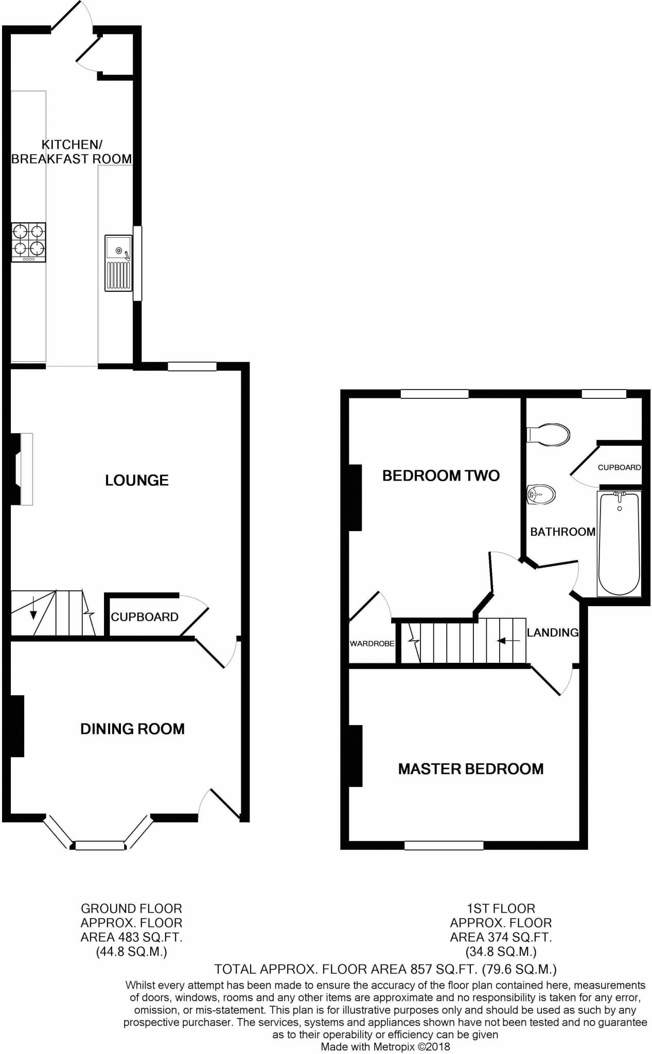 Springfield Terrace, Tatworth, Somerset, TA20 floorplan