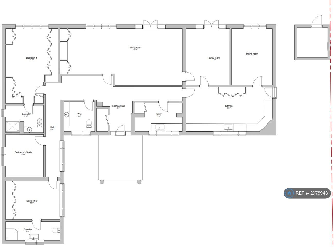 Down Place, Windsor, SL4 floorplan