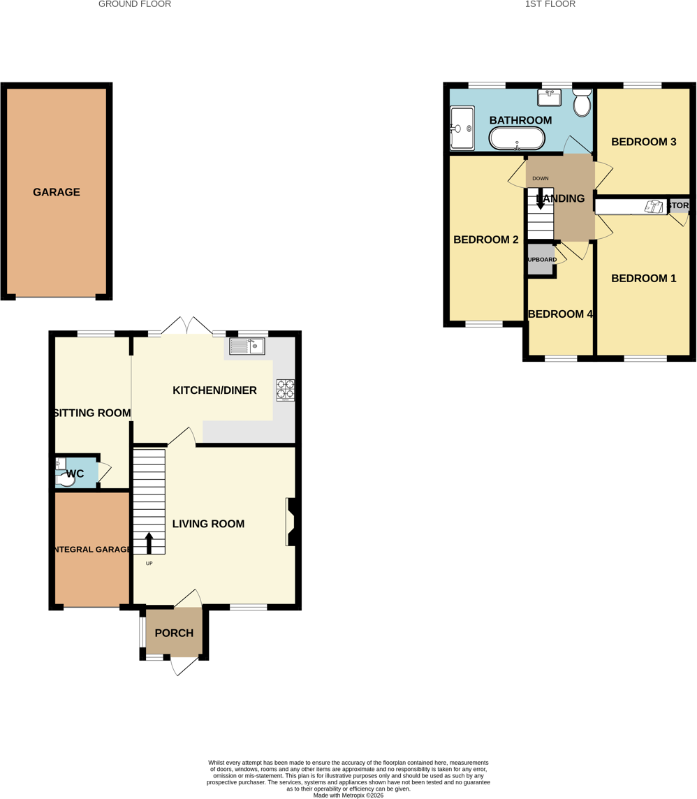 Hope Farm Road, Great Sutton, Ellesmere Port, Cheshire, CH66 floorplan