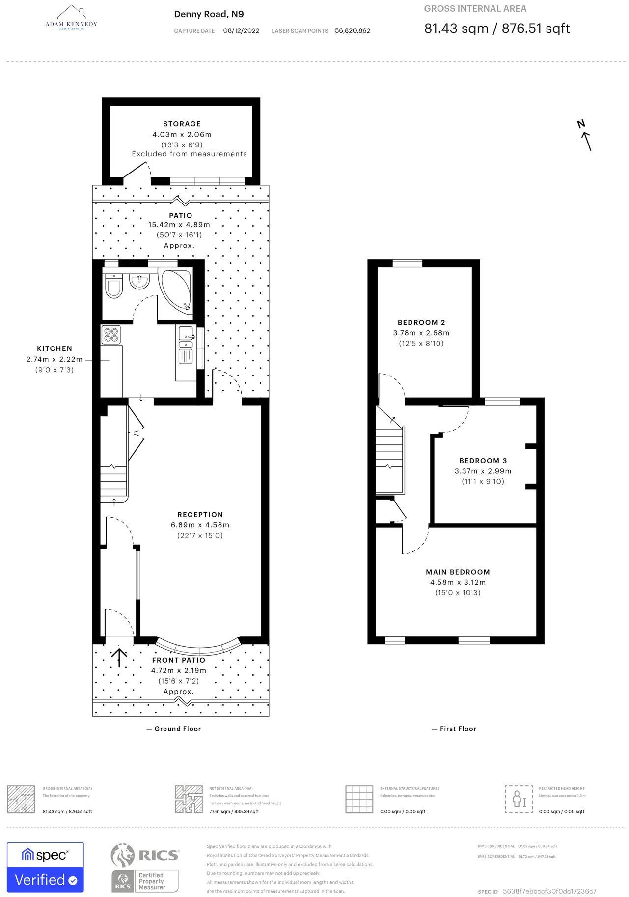 Denny Road, Edmonton, London, N9 floorplan