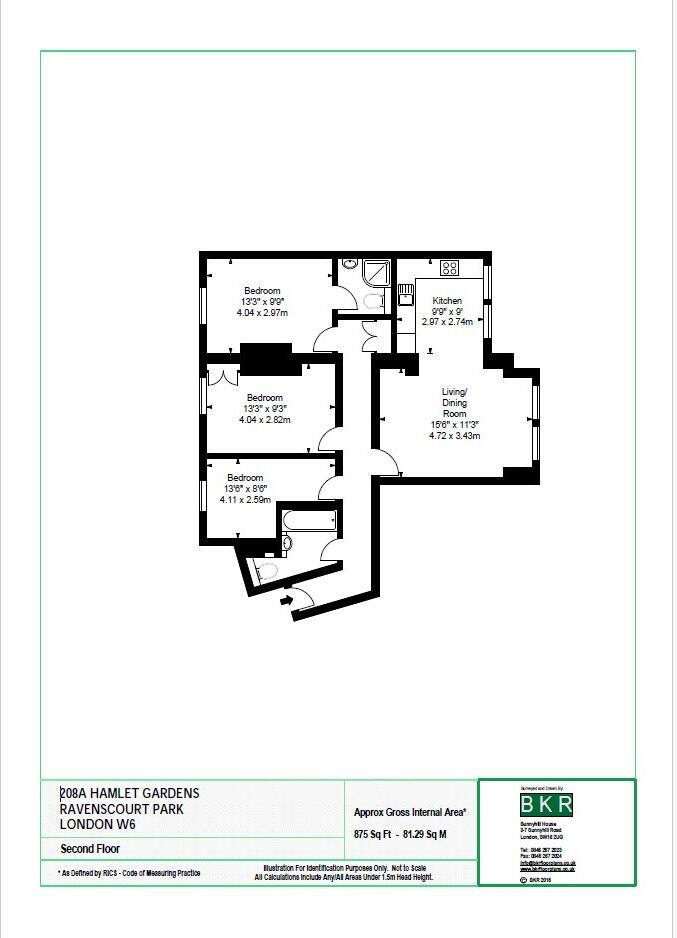 Hamlet Gardens, King Street, Hammersmith, W6 floorplan
