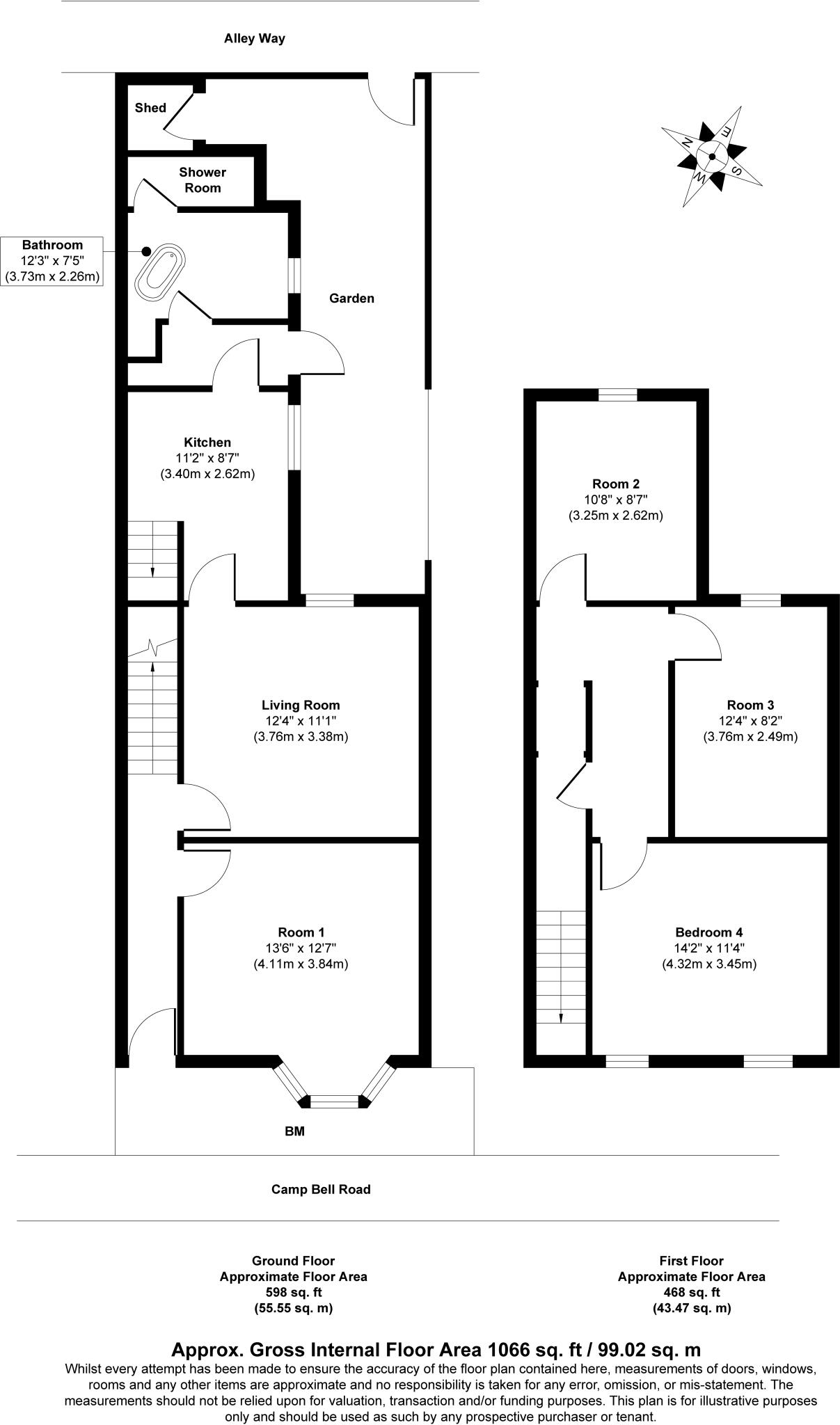 Campbell Road, Stoke, Stoke-on-trent, City Of Stoke-on-trent floorplan