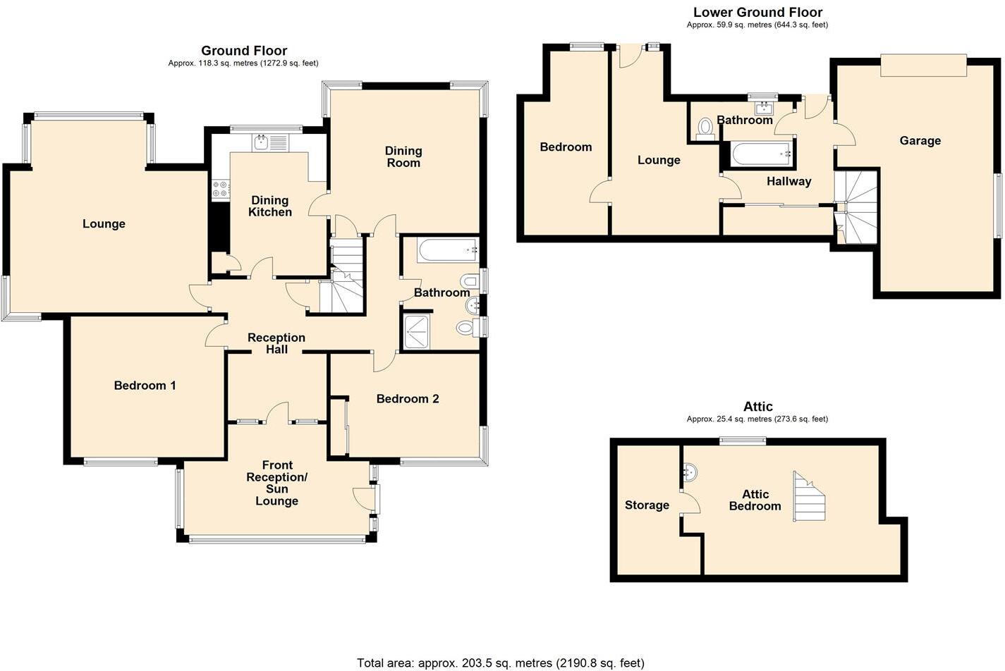 Pen Y Bryn Road, Colwyn Bay floorplan