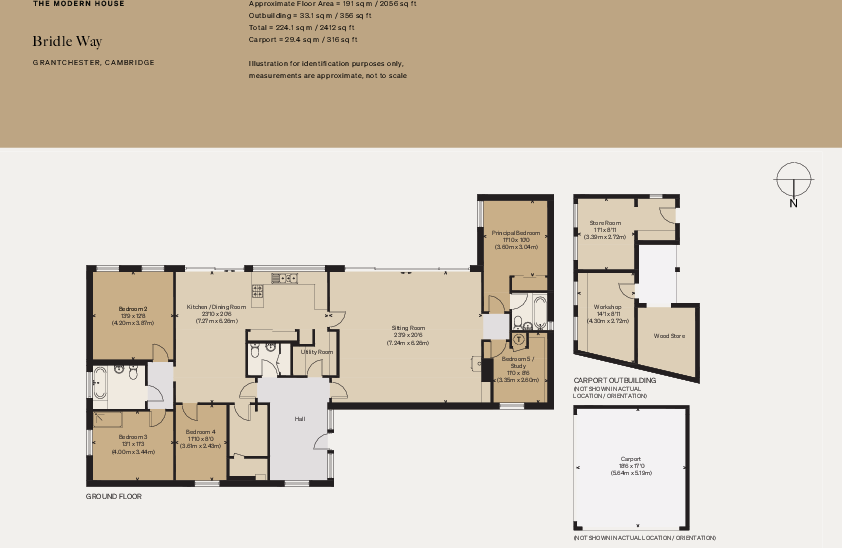 Granchester, Cambridgeshire floorplan