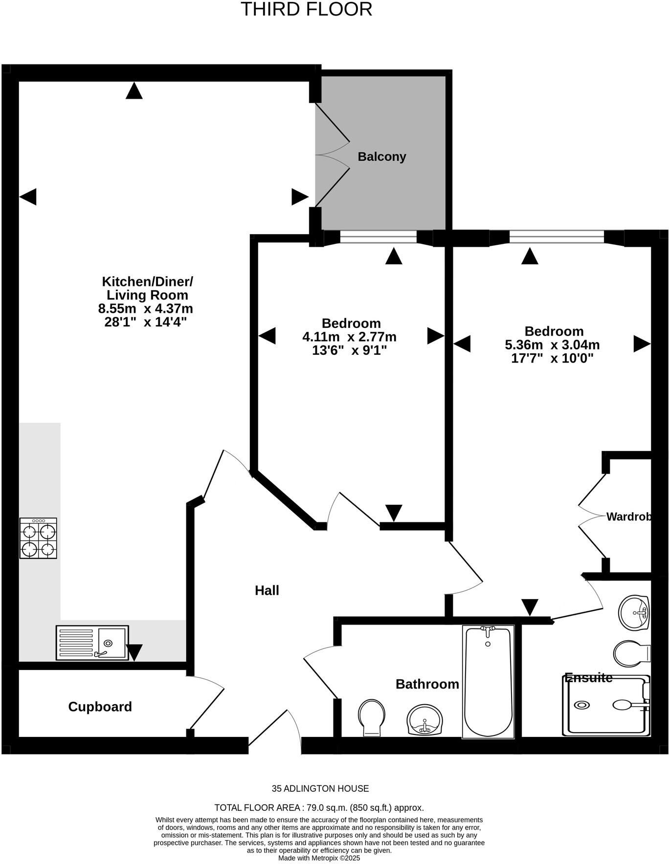 Adlington House, Portishead floorplan
