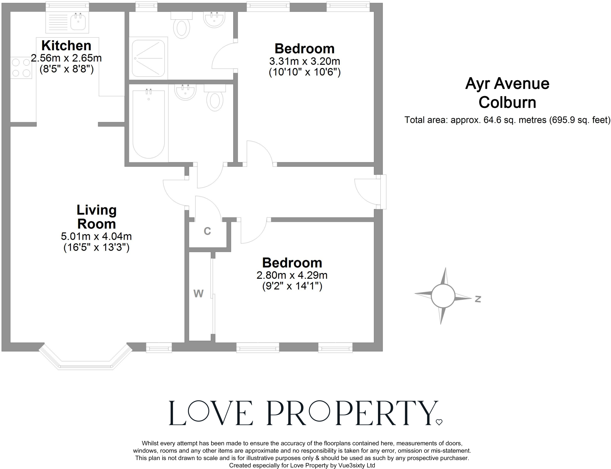 Ayr Avenue, Colburn floorplan