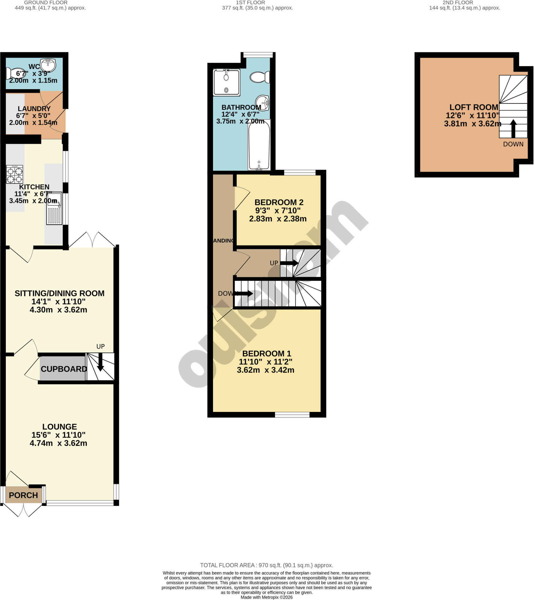 Maas Road, Birmingham, West Midlands, B31 floorplan