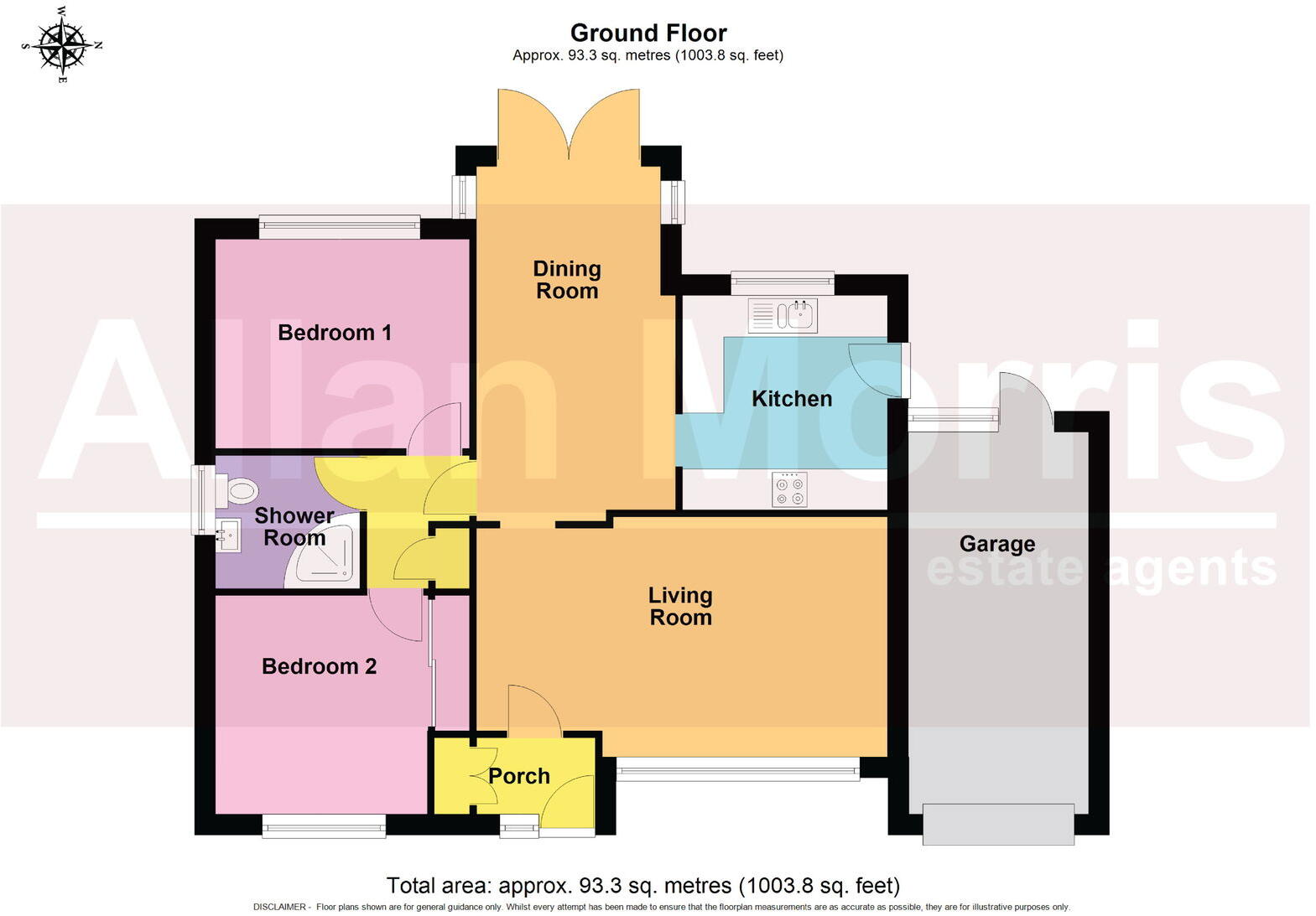 6 Lugano Road, Northwick, Worcester.  WR3 7NG floorplan