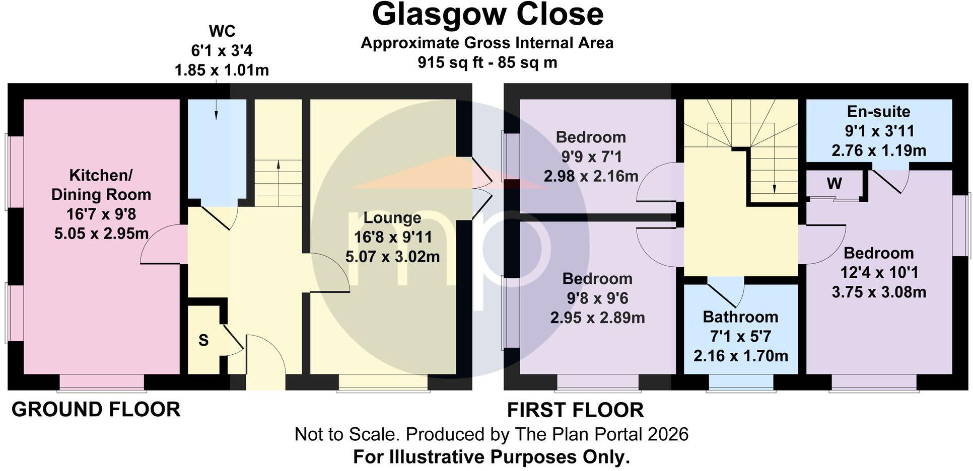 Glasgow Crescent, Hemlington, TS8 floorplan
