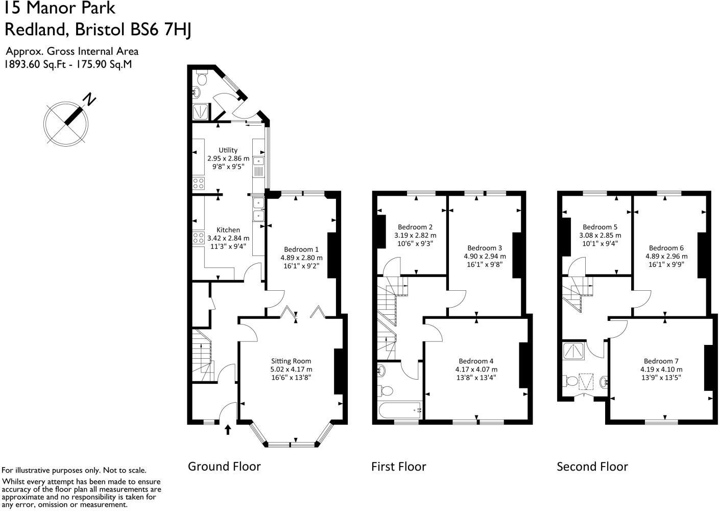 Manor Park, Redland, Bristol, BS6 floorplan