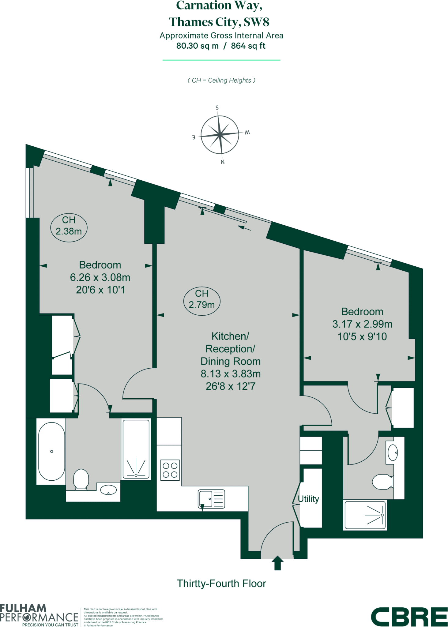 Carnation Way, London, SW8 floorplan