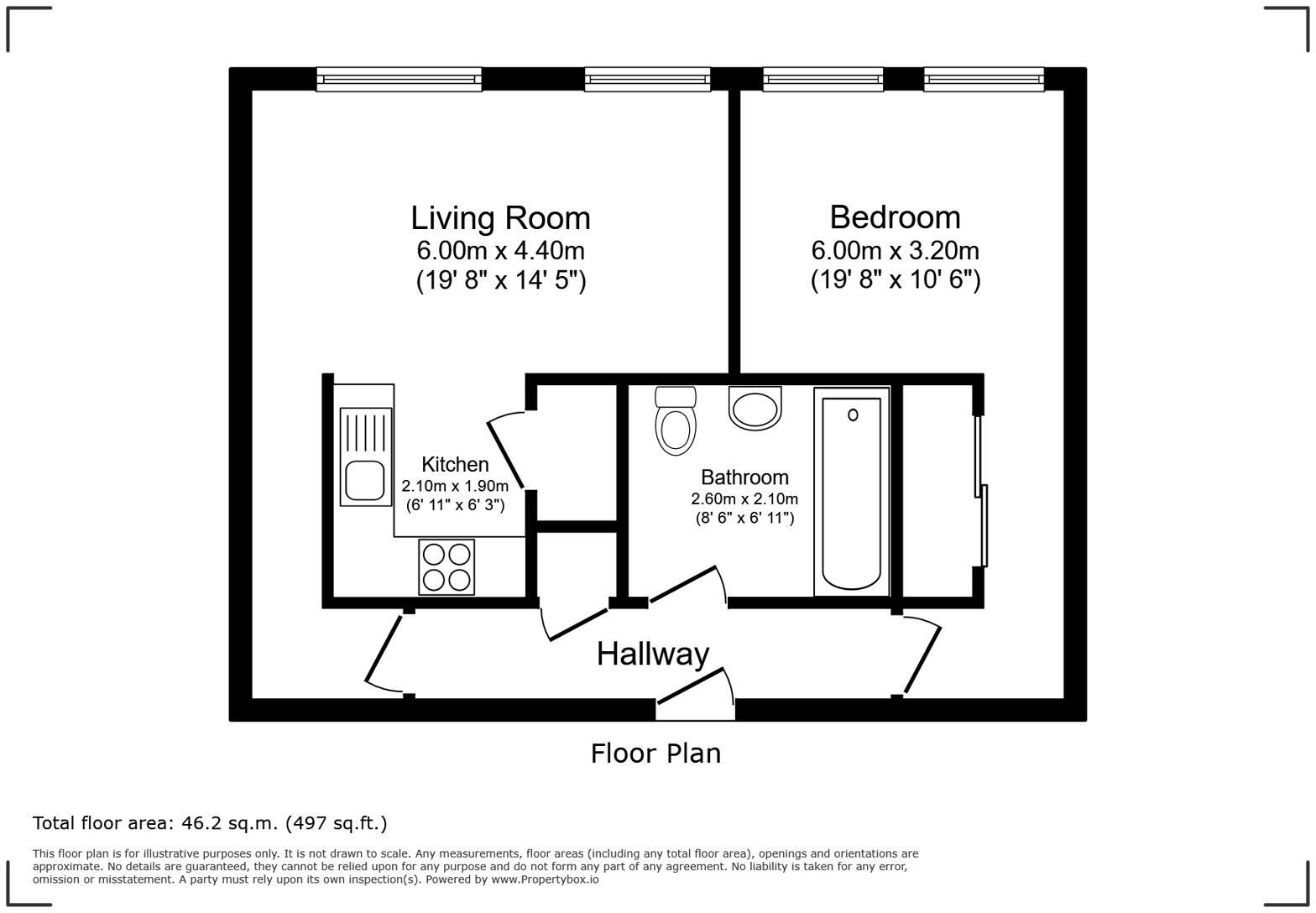 Chips, 2 Lampwick Lane, Manchester, M4 floorplan