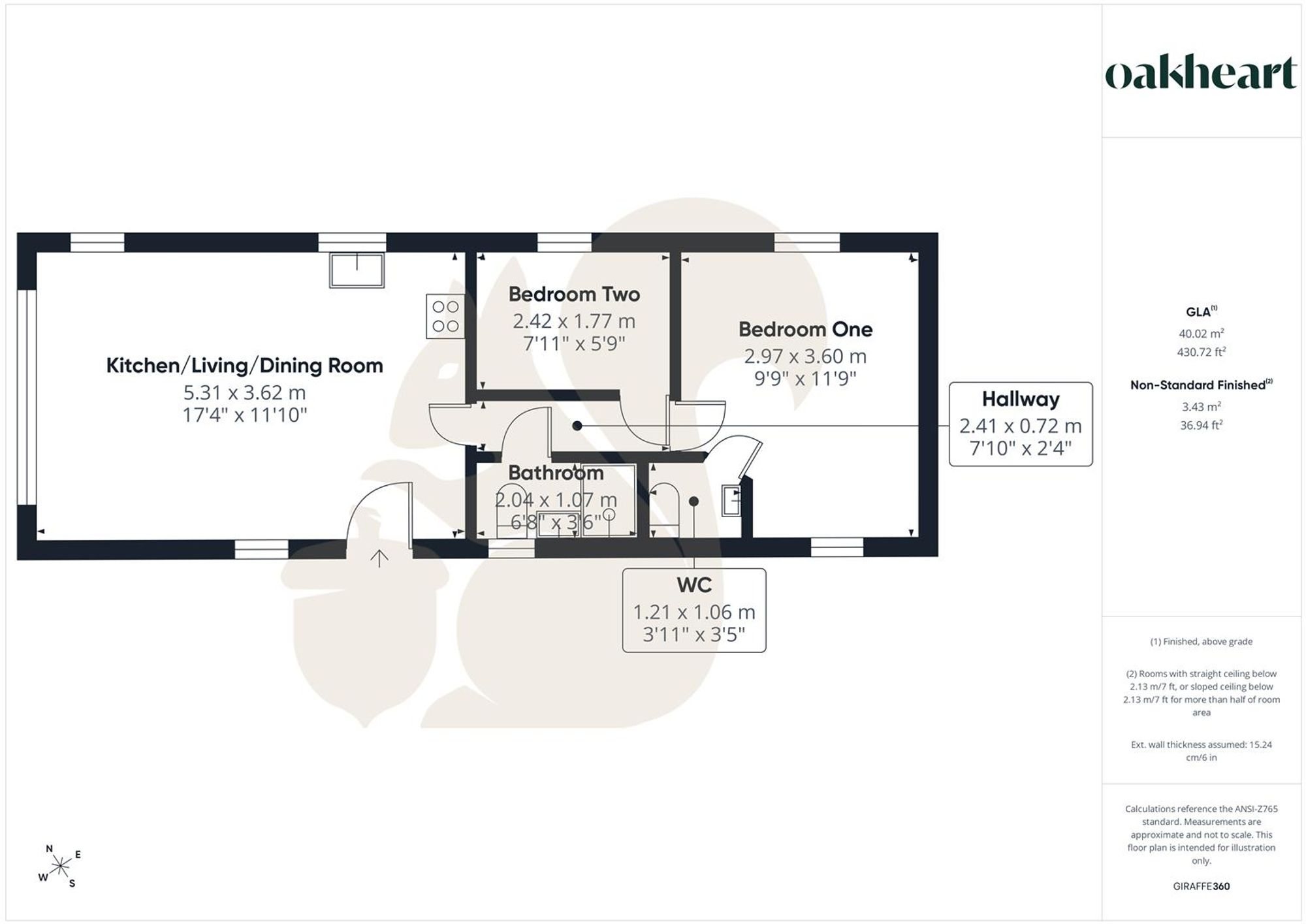 Caravan Pa23, Felixstowe Beach Caravan Park, Walton Avenue, IP11 2HA floorplan