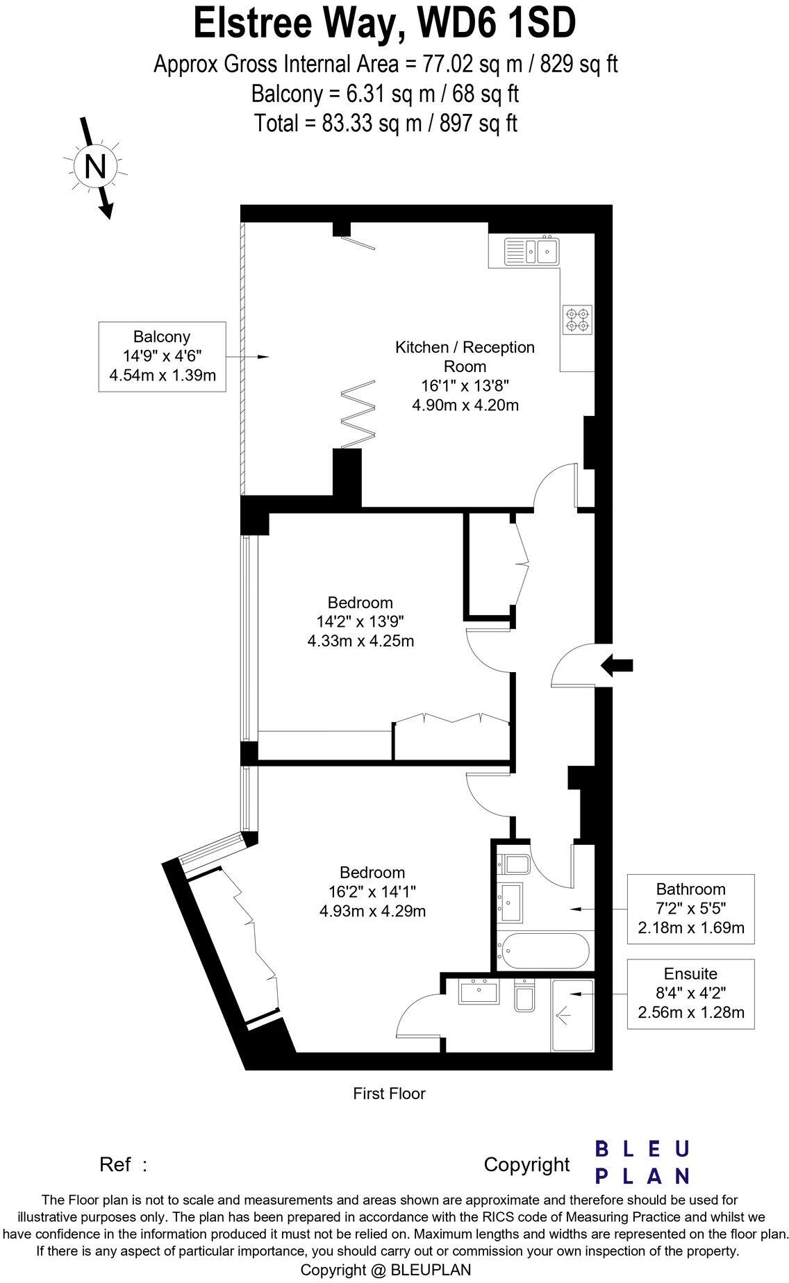 Elstree Way, Borehamwood, WD6 floorplan