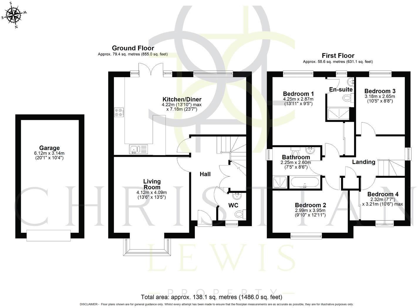 Lady Margaret Hall Way, Evesham floorplan
