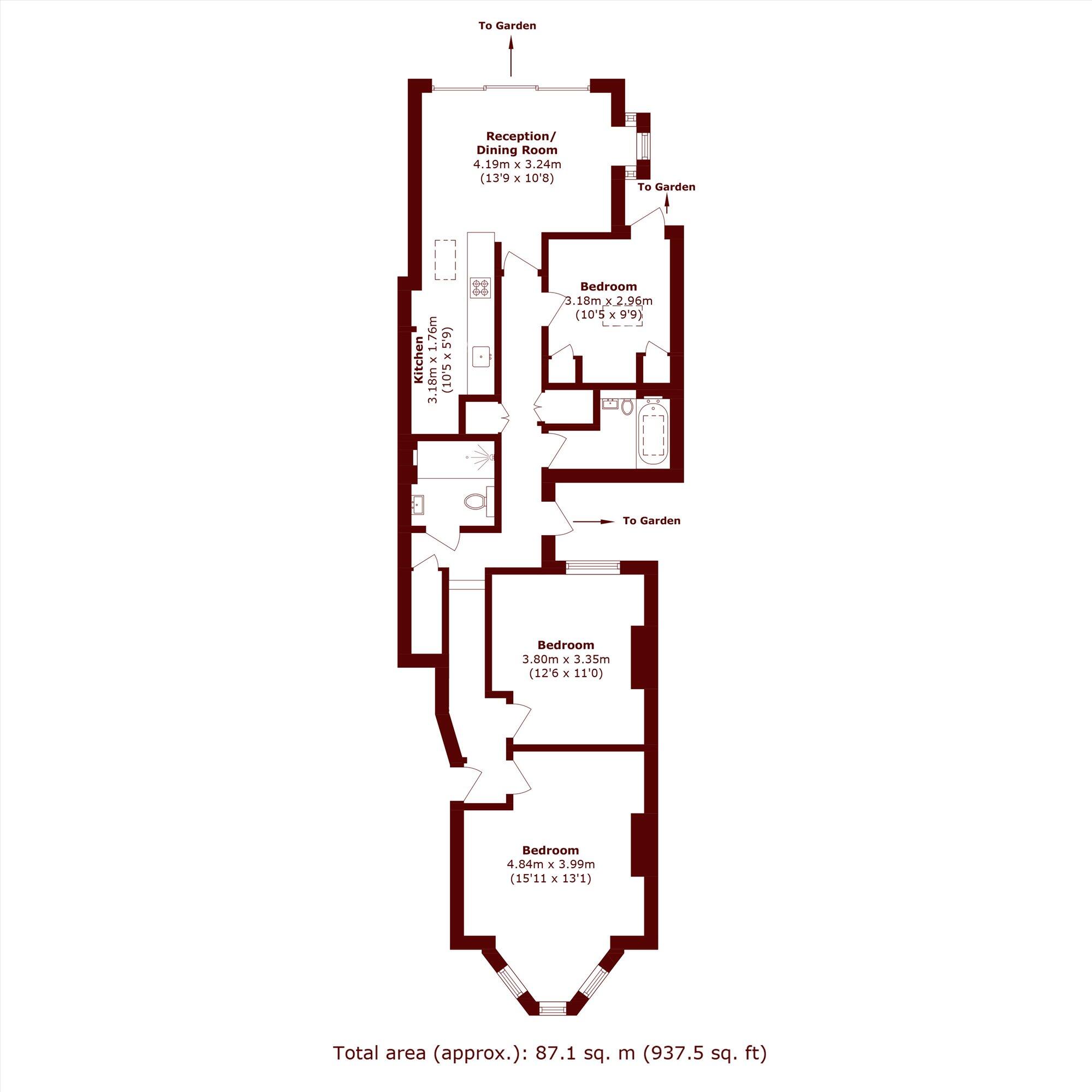 Byrne Road, Balham floorplan
