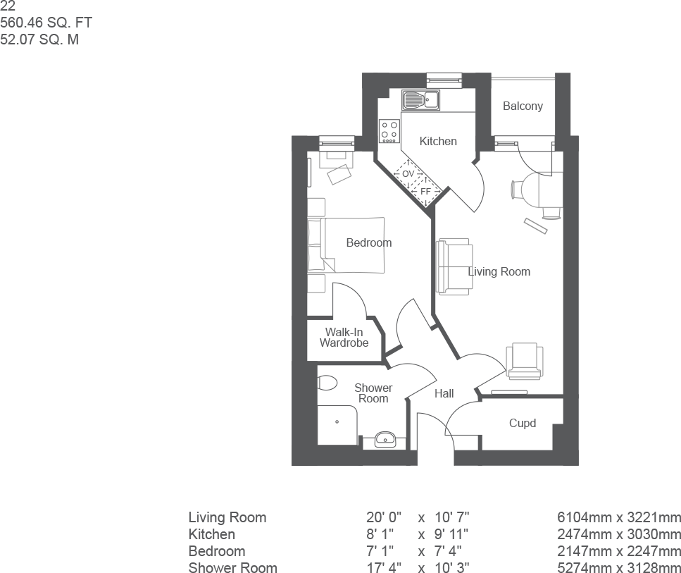 Trimbush Way, Rockingham Road, Market Harborough, Leicestershire, LE16 7YH floorplan