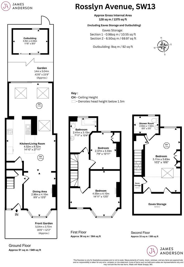 Rosslyn Avenue, Barnes, London, SW13 floorplan