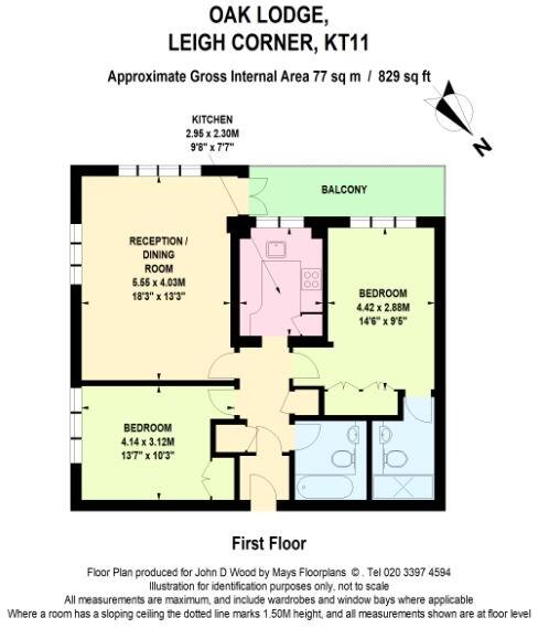 Oak Lodge, Leigh Corner, Cobham, KT11 floorplan