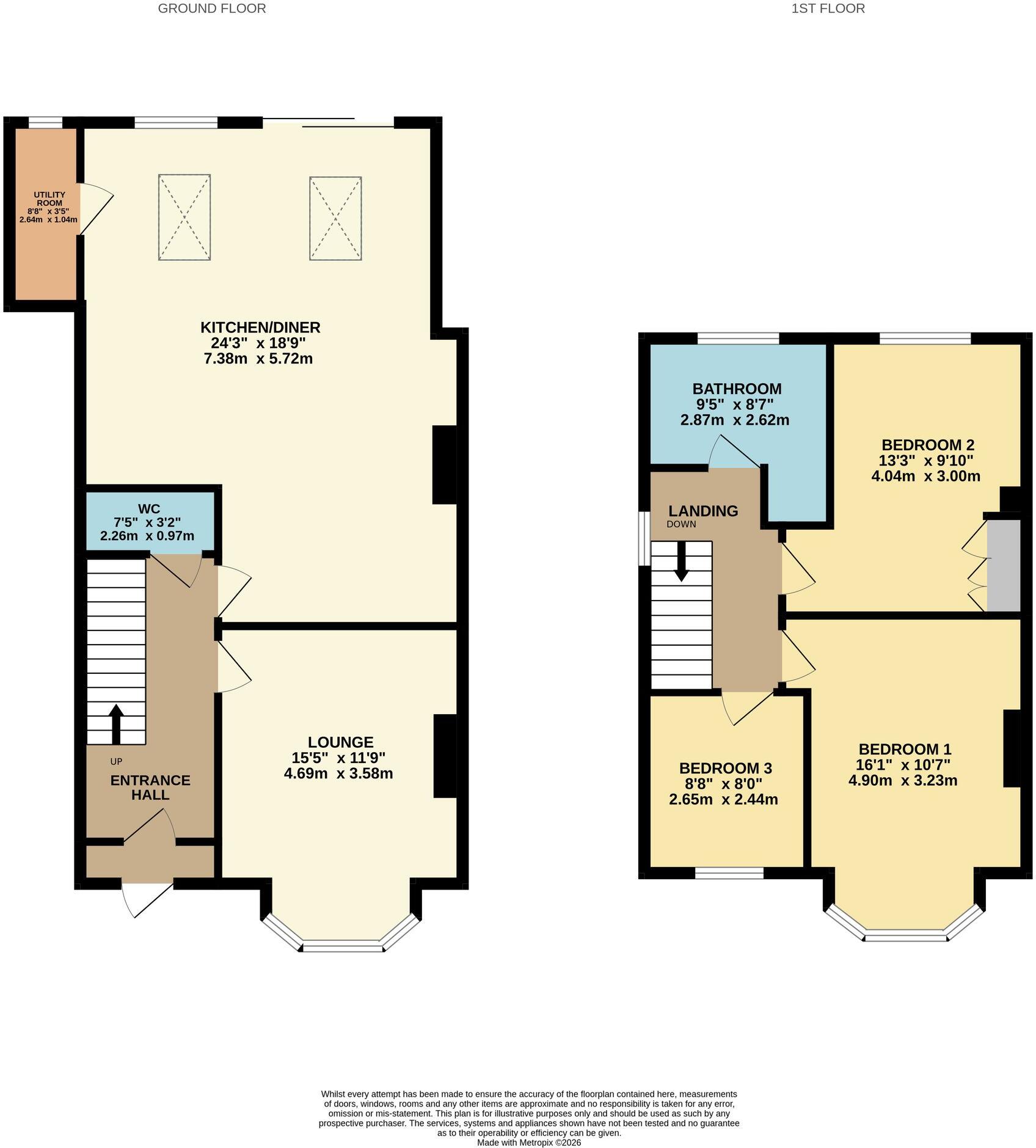 Milbury Crescent, Bitterne, SO18 floorplan