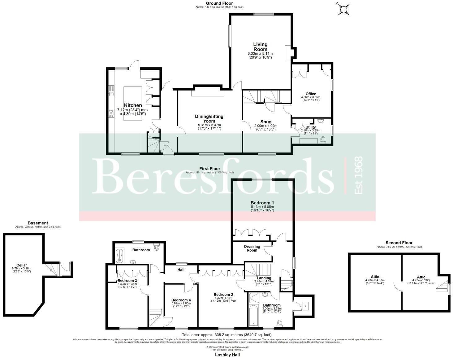 Lashley Hall, Stebbing, Dunmow, CM6 floorplan