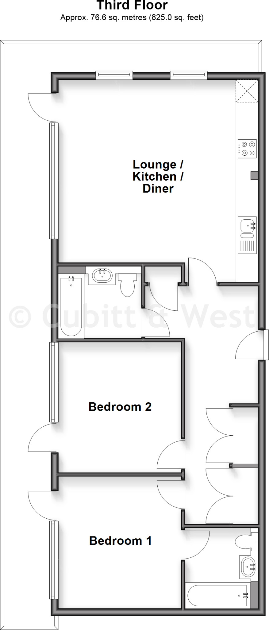Challenge Court, Leatherhead, Surrey floorplan