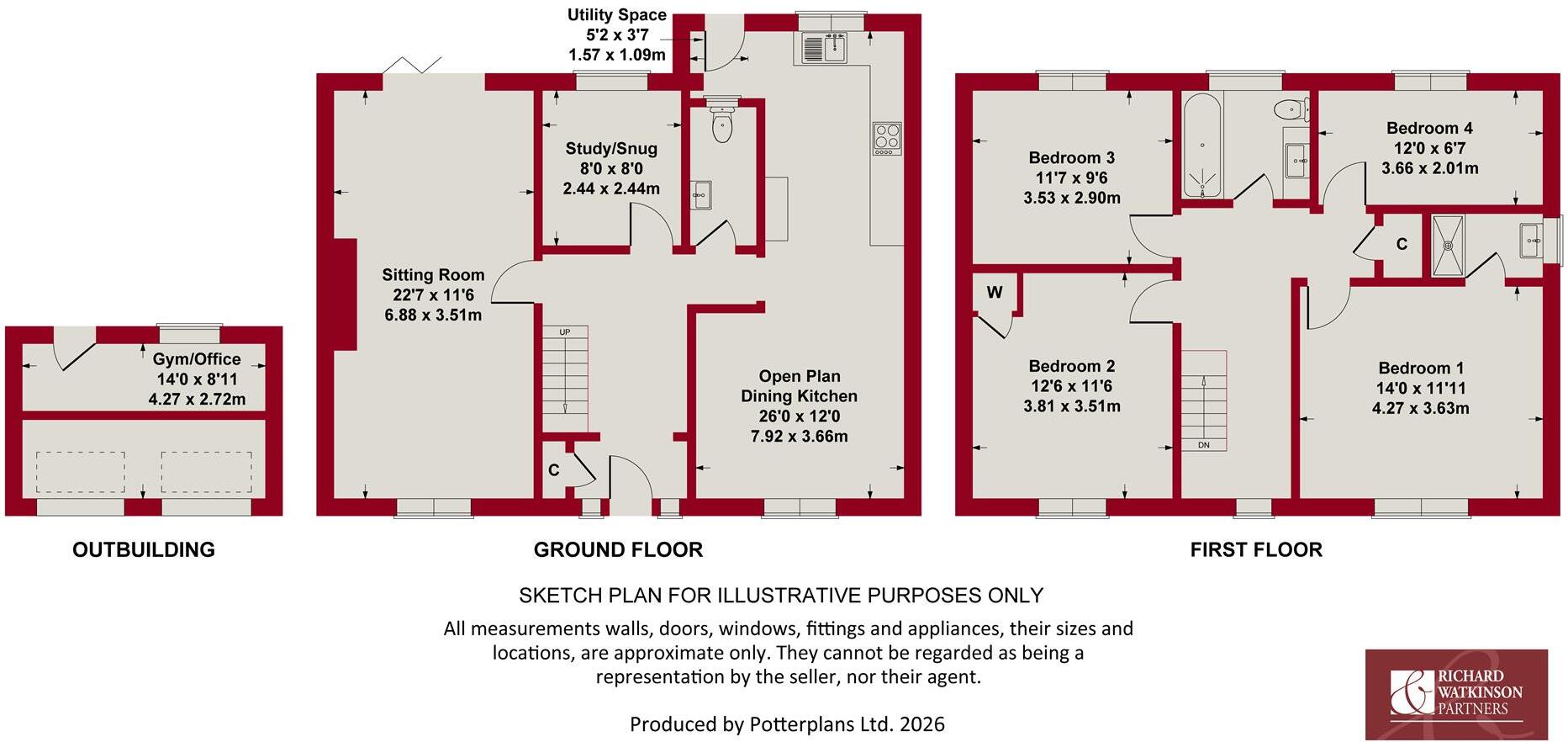 Burneham Close, East Bridgford floorplan