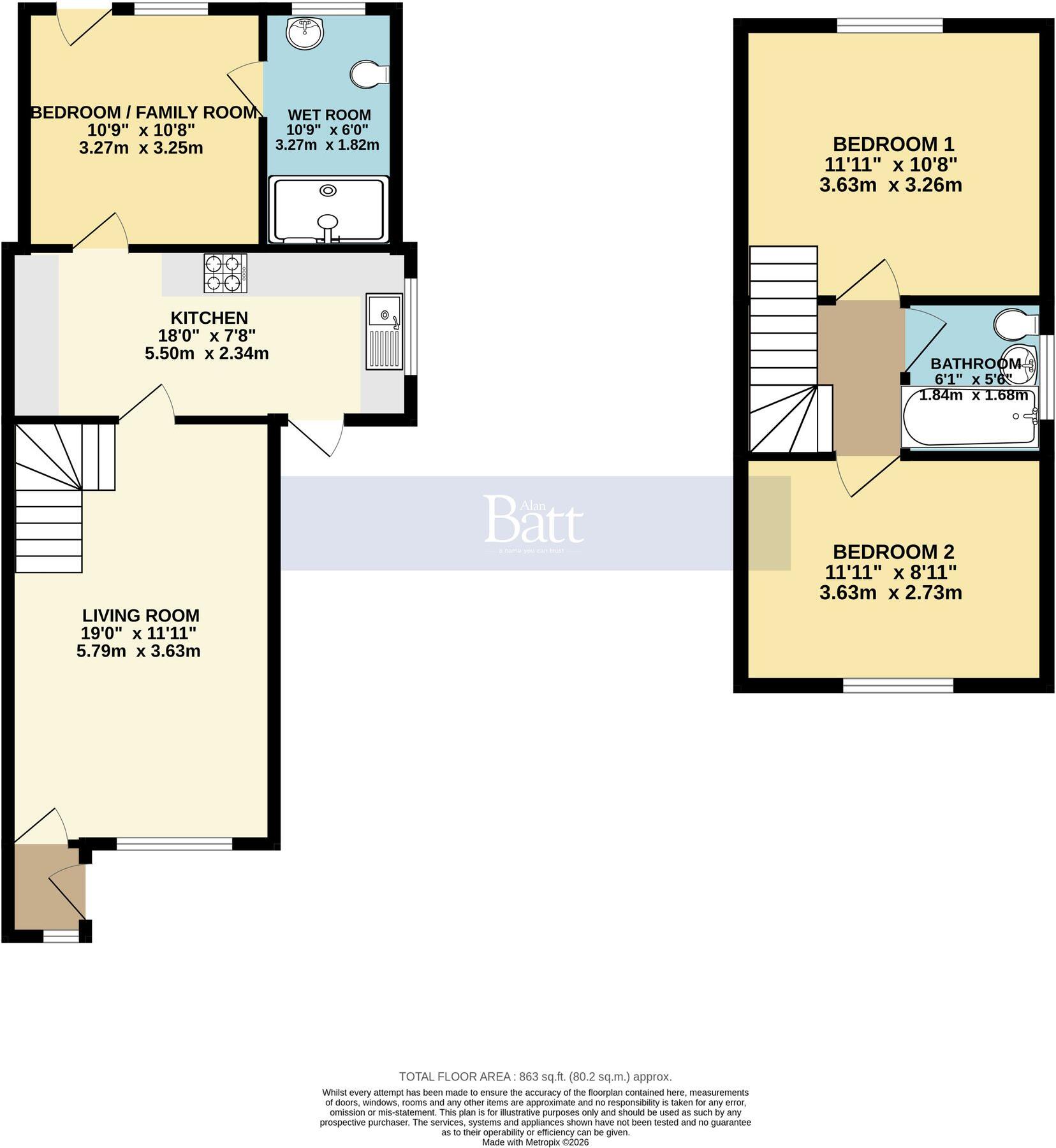 Anthorn Road, Wigan, WN3 floorplan
