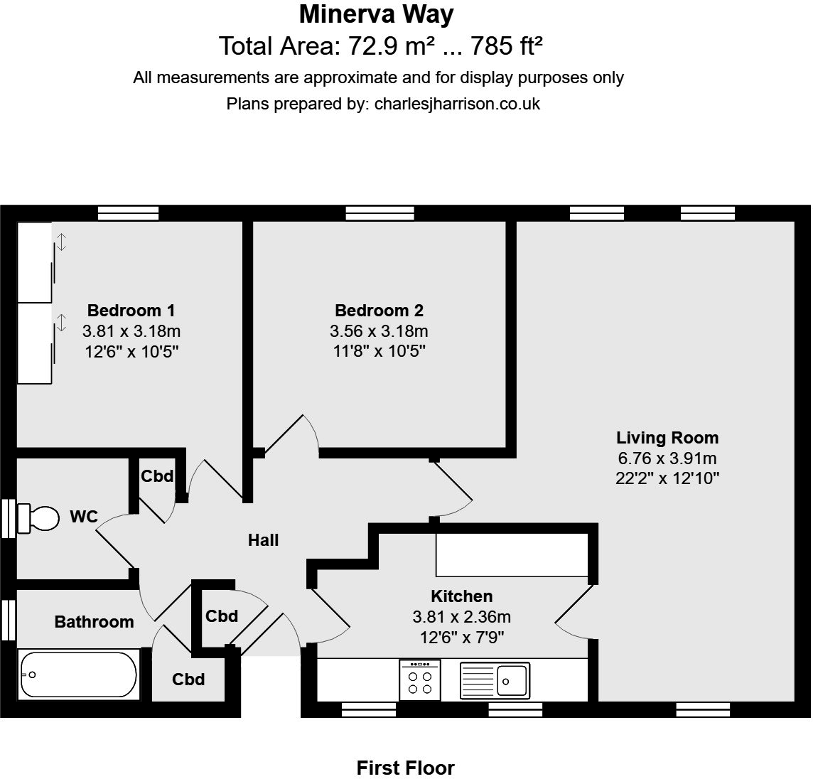 Minerva Way, Cambridge floorplan