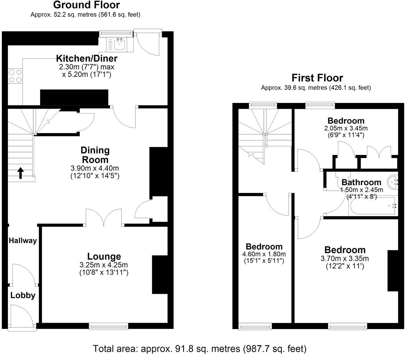 John Street, Blackhill, Consett, Durham, DH8 floorplan