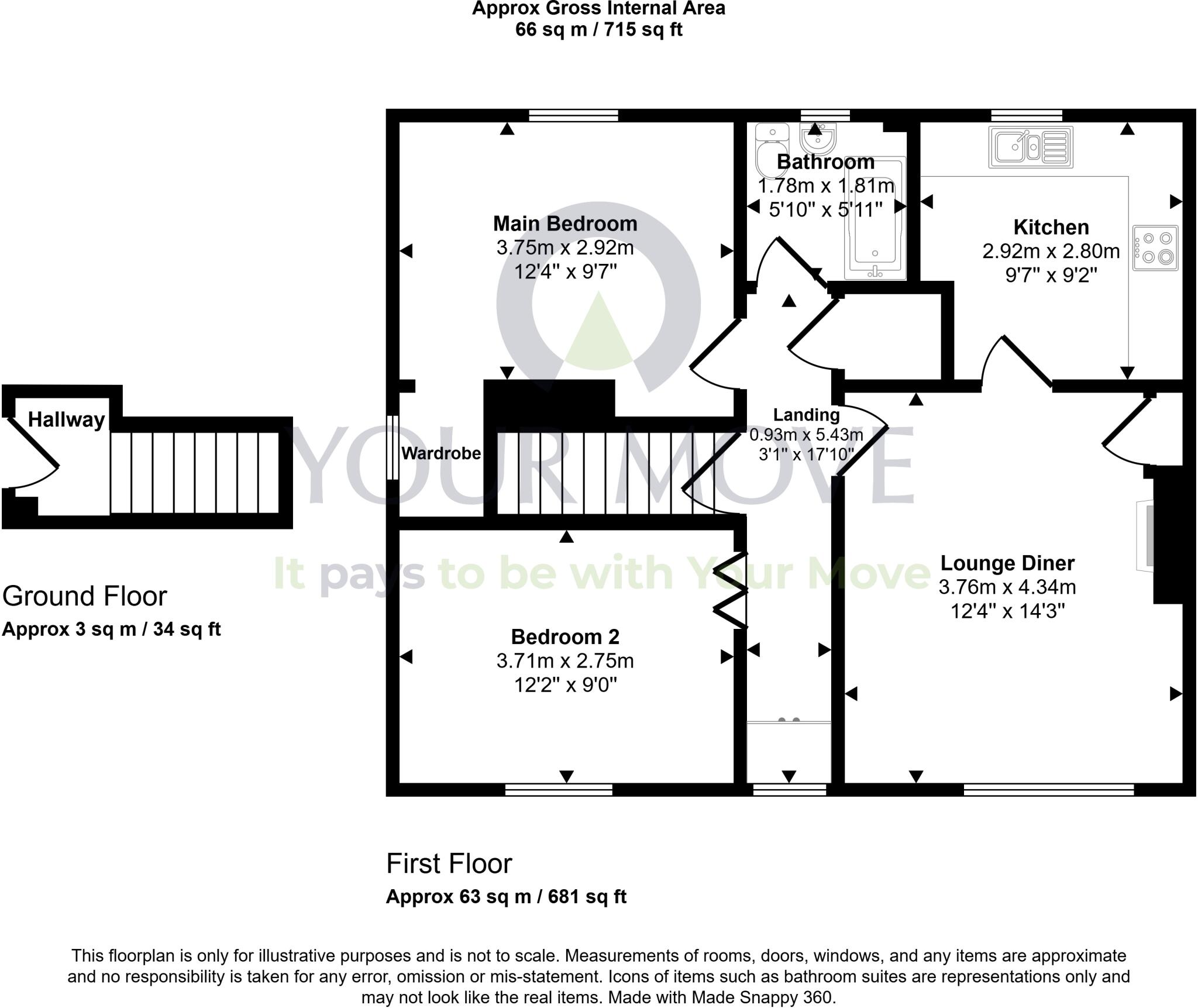 Woodburn Drive, Dalkeith, Midlothian, EH22 floorplan