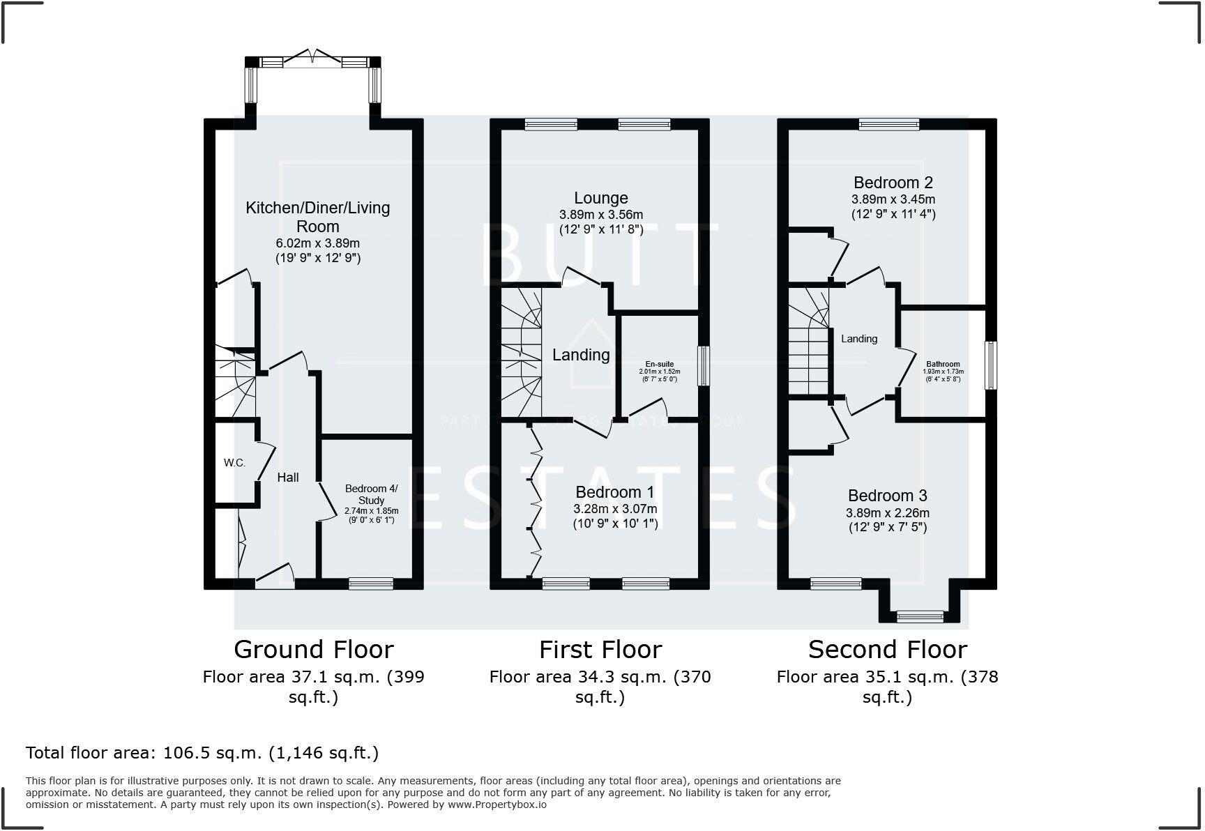 Old Park Avenue, Exeter floorplan